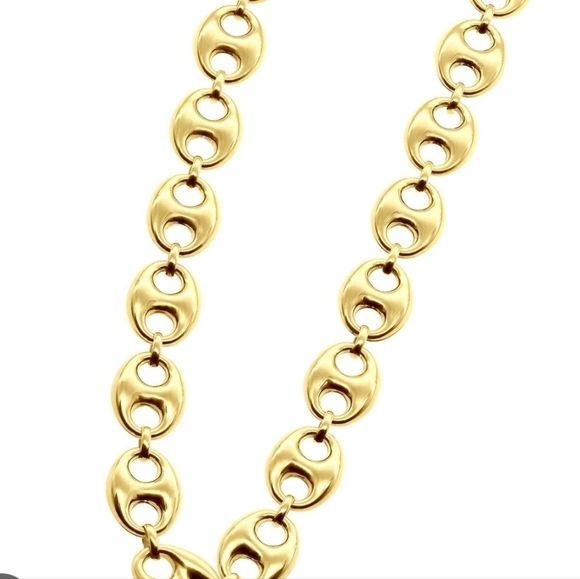 🔹️House Of Harlow 🔹️1960 Nickle Free Mariner Puff 16" Link NECKLACE - Picture 2 of 5